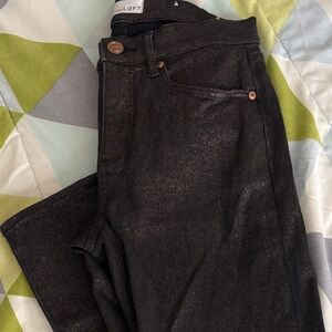 LOFT Shimmer Skinny Jeans
